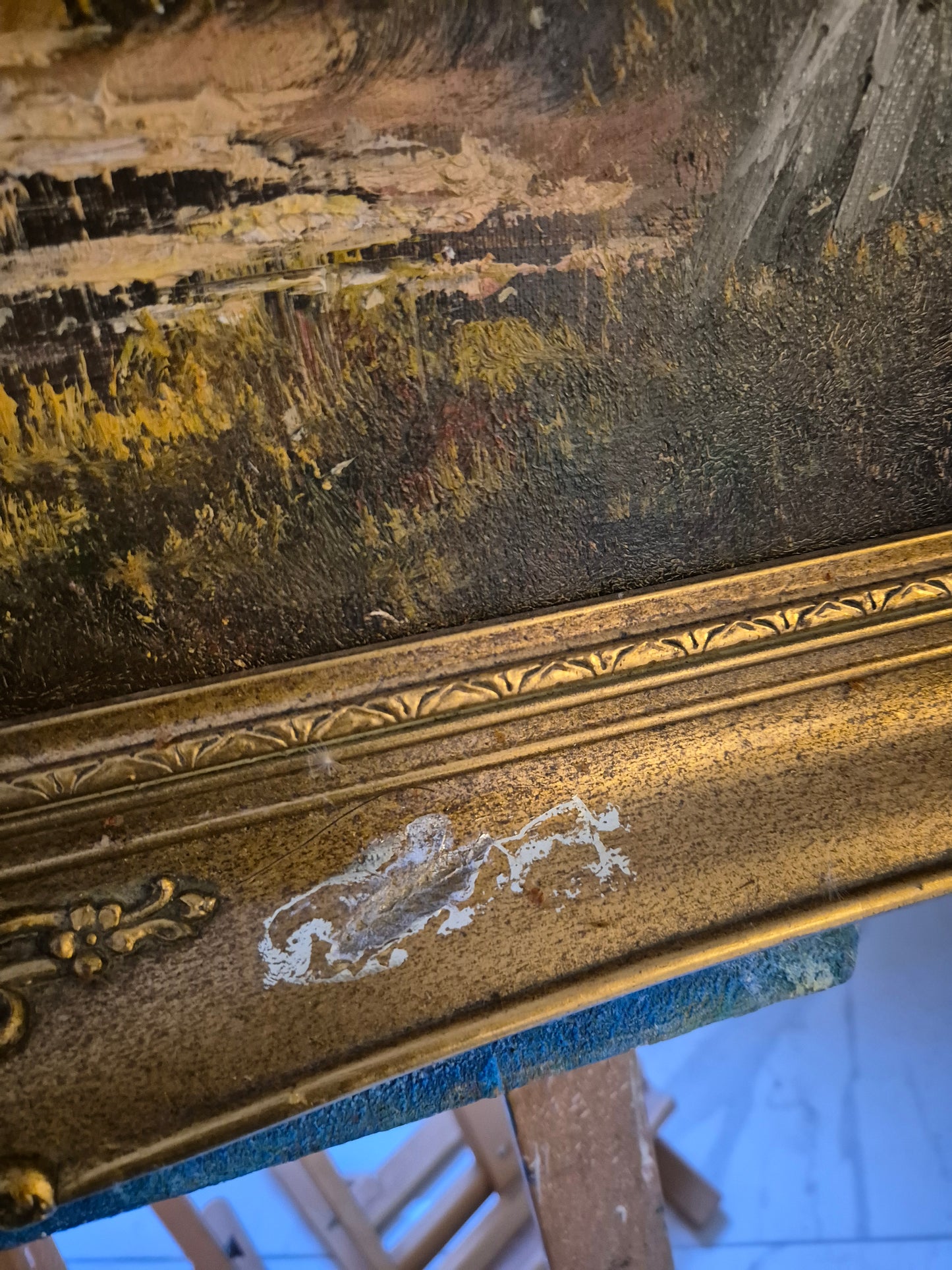 Ludger Leidner (geb. 1930) Ölgemälde Alpenlandschaft 76x96cm