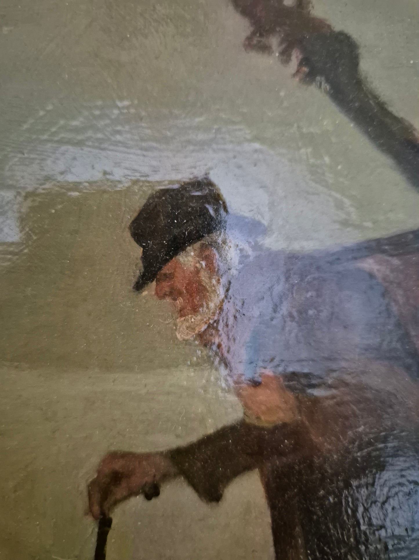 Europäische Schule (XIX-XX) Ölgemälde Handsigniert Winterlandschaft