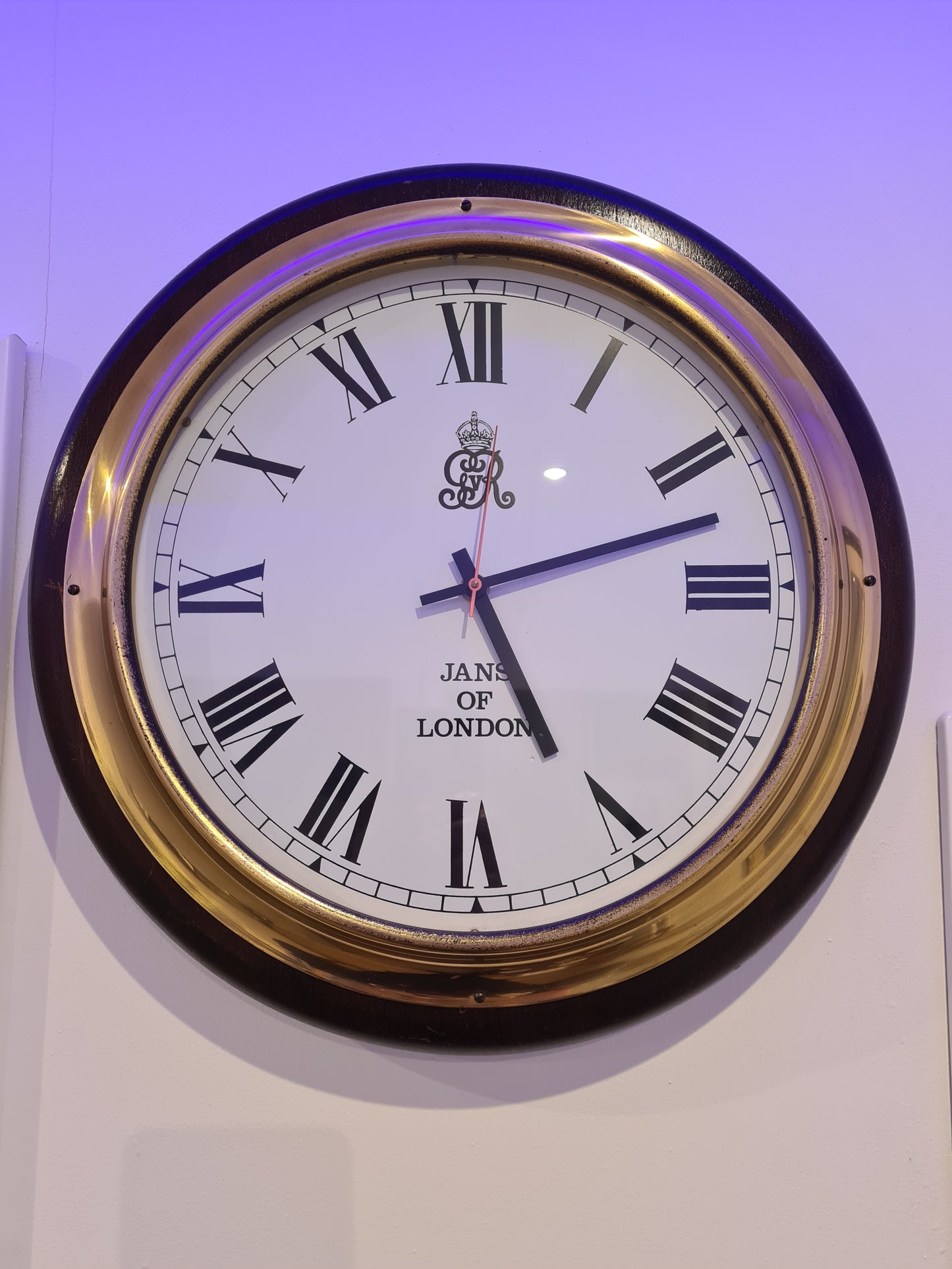 Jugendstil Wanduhr Küchenuhr von Junghans 40cm