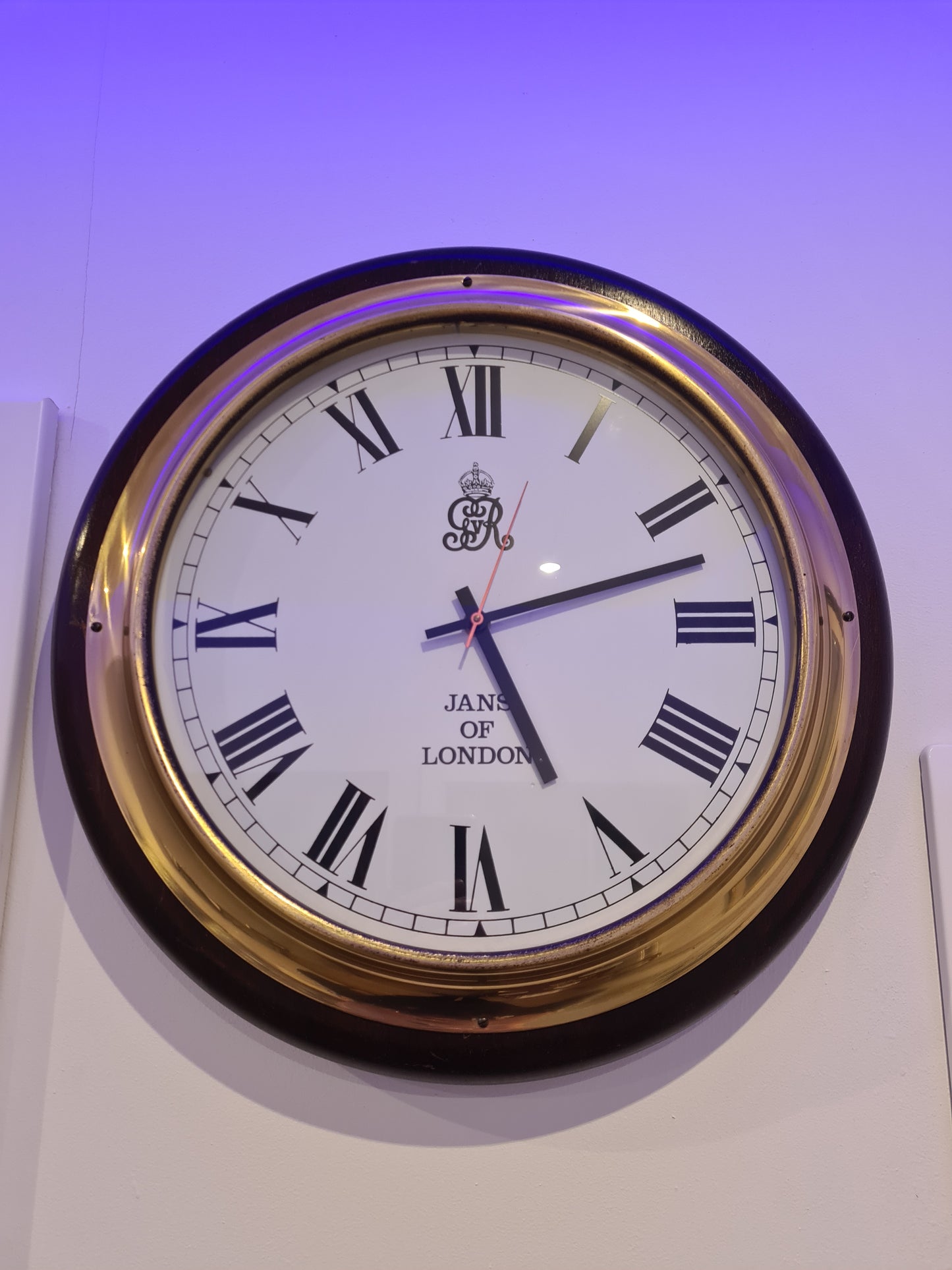 Jugendstil Wanduhr Küchenuhr von Junghans 40cm