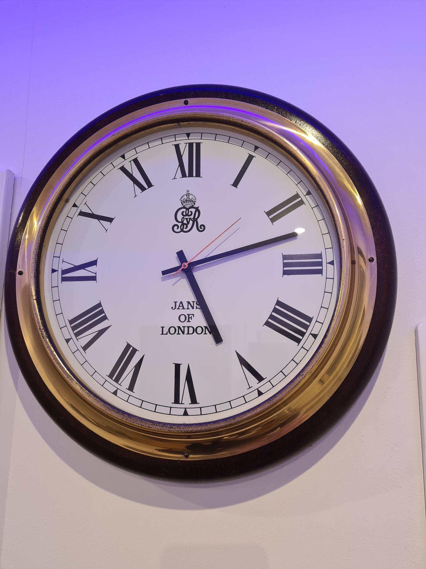 Jugendstil Wanduhr Küchenuhr von Junghans 40cm