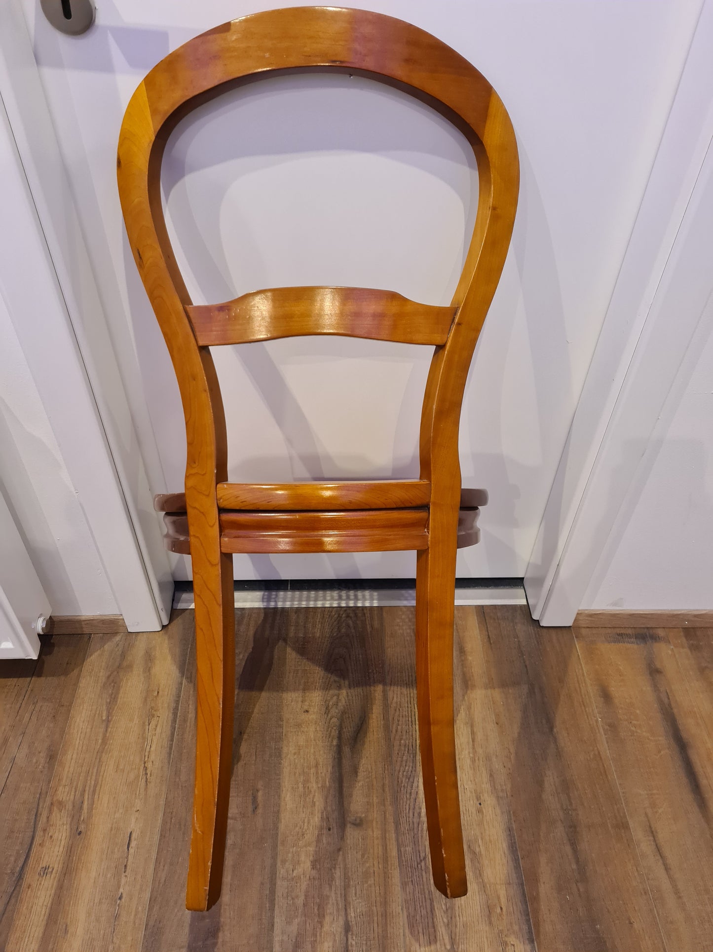 Barock Stuhl Holz Geflochten Antikes Mobiliar 92cm