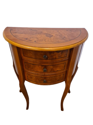 Art déco Kommode Beistelltisch 3 Schubladen Holz 78cm