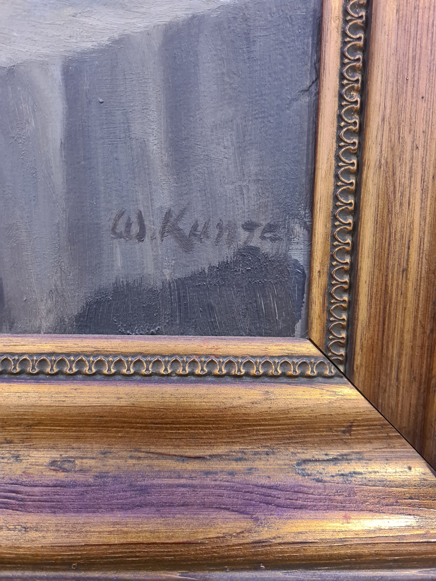 Ölgemälde Stillleben und Akt auf Holz Malerei Holzrahmen signiert 63x60cm