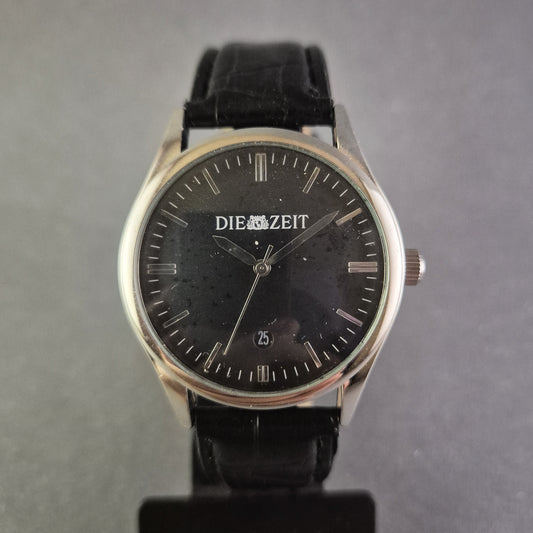 Elegante Die Zeit Herrenarmbanduhr – Klassisches Design mit Lederarmband