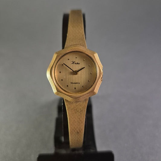 Elegante Heika Damenuhr – Schlichtes Design in Goldoptik