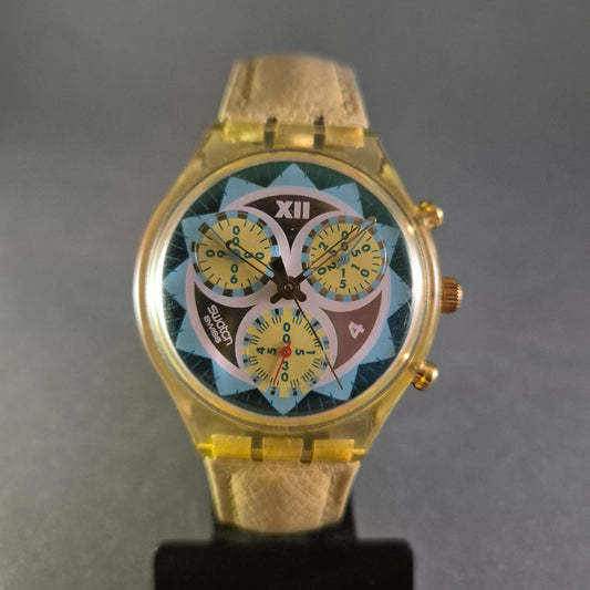 Extravaganter Swatch Chronograph – Farbiger Hingucker mit einzigartigem Design