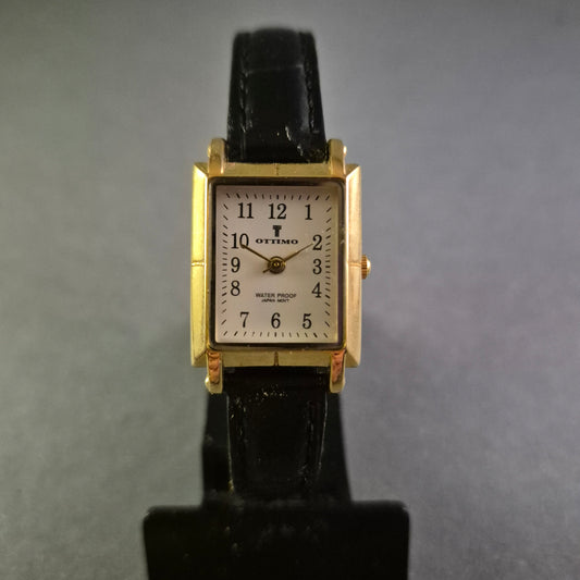 Elegante Ottimo Herrenarmbanduhr – Klassischer Stil mit rechteckigem Gehäuse