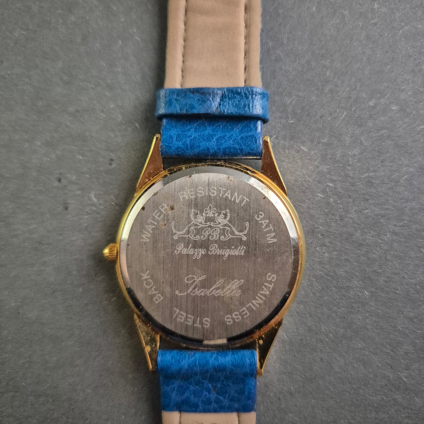 Elegante Palazzo Brugiotti Damenarmbanduhr – Blauem Lederarmband