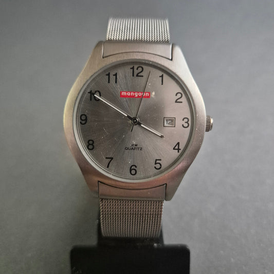 Stilvolle Mangoon Herrenarmbanduhr – Minimalistisches Design mit Mesh-Armband