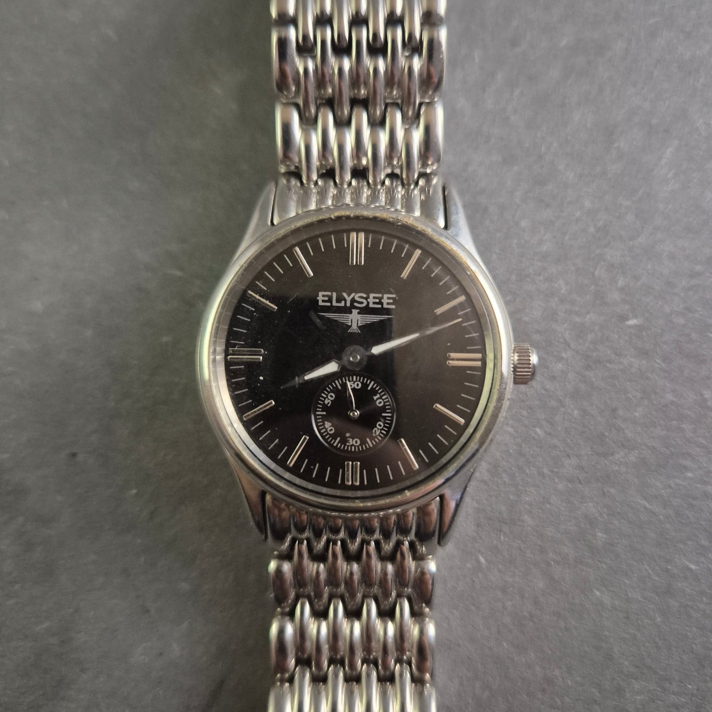 Exklusive Elysee Herrenarmbanduhr – Edelstahl mit Sub-Zifferblatt