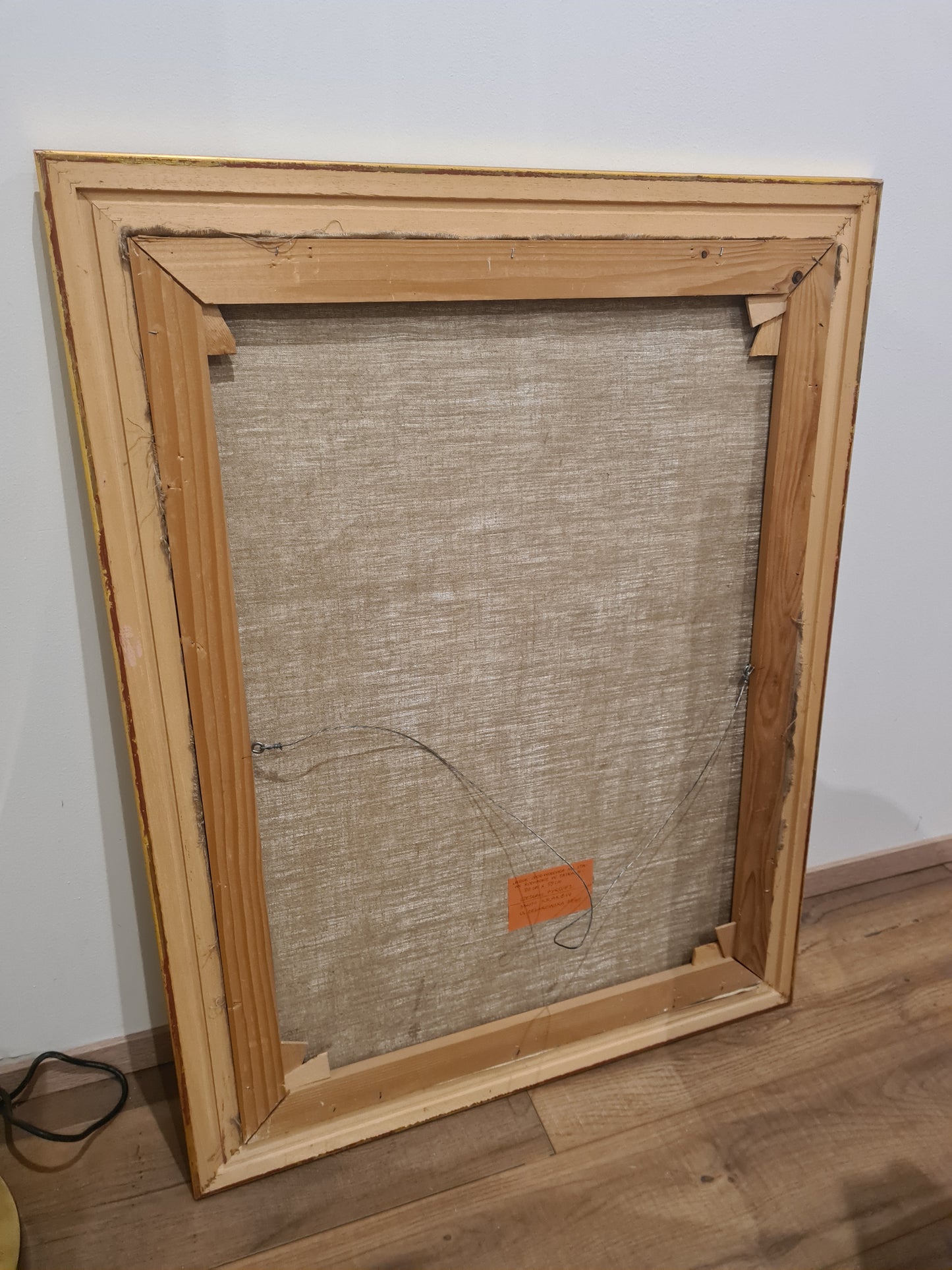 Ölgemälde Landschaftsmalerei Öl auf Leinwand signiert Holzrahmen Gold 90x70cm