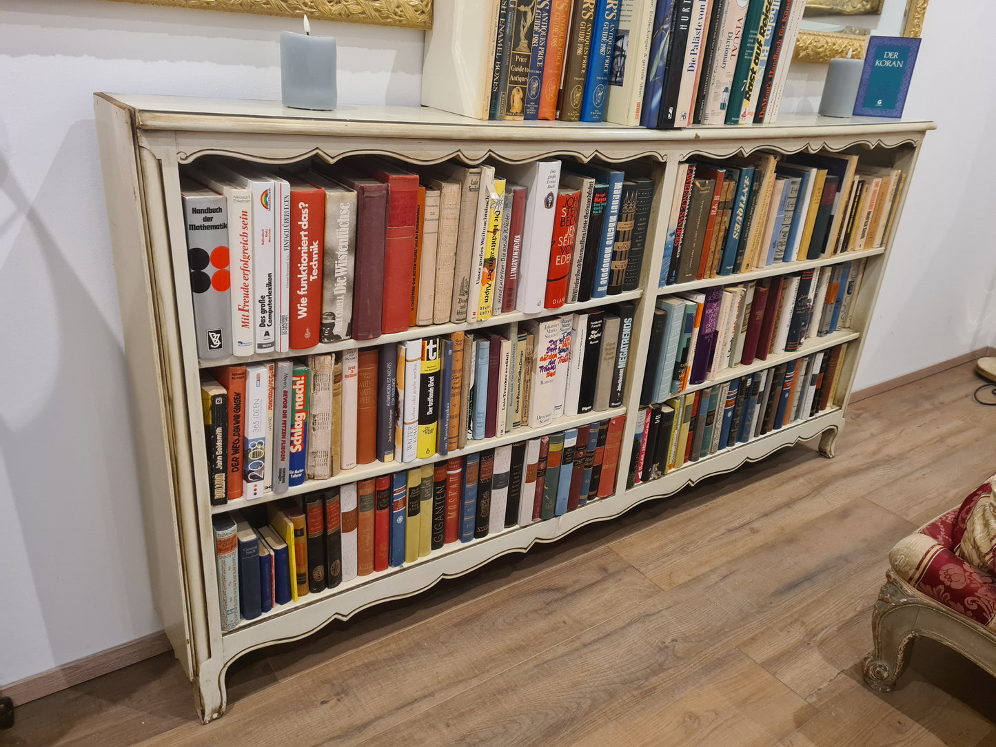 Barock Regal Bücherregal Holz Mobiliar Sideboard 185cm