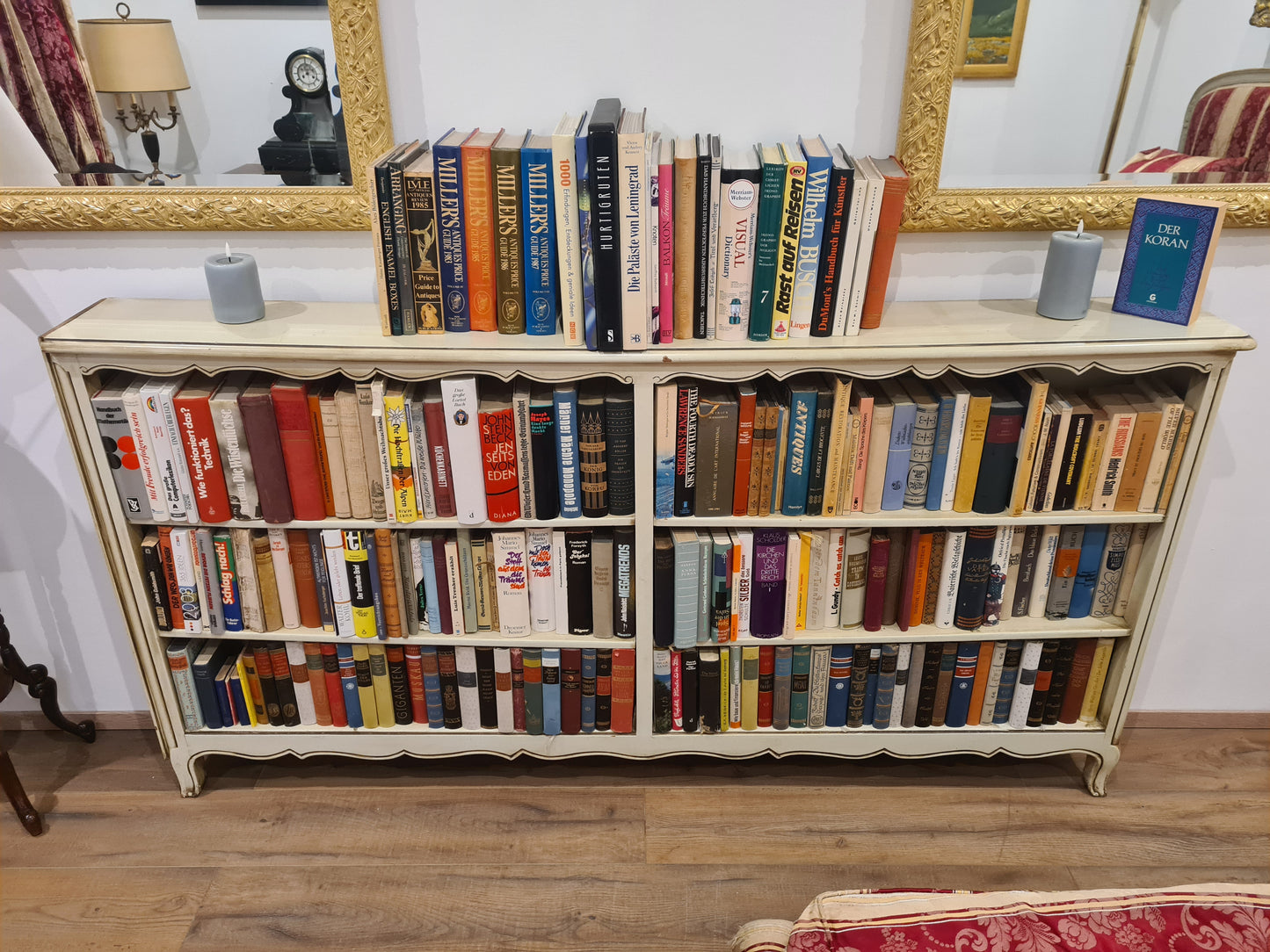 Barock Regal Bücherregal Holz Mobiliar Sideboard 185cm