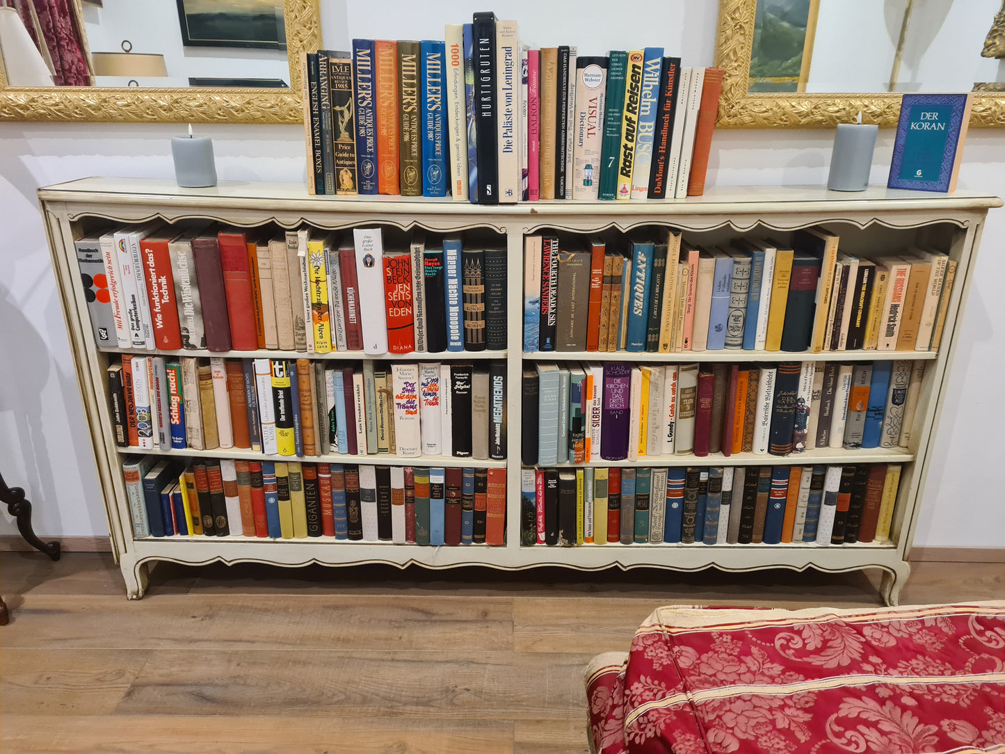 Barock Regal Bücherregal Holz Mobiliar Sideboard 185cm