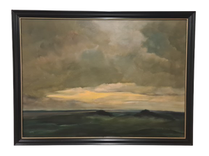 Ewa Piotrowska Öl Gemälde Landschaft Holzrahmen 87x67cm