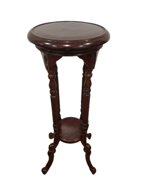 Mahagoni Beistelltisch Blumensäule Jugendstil 76cm
