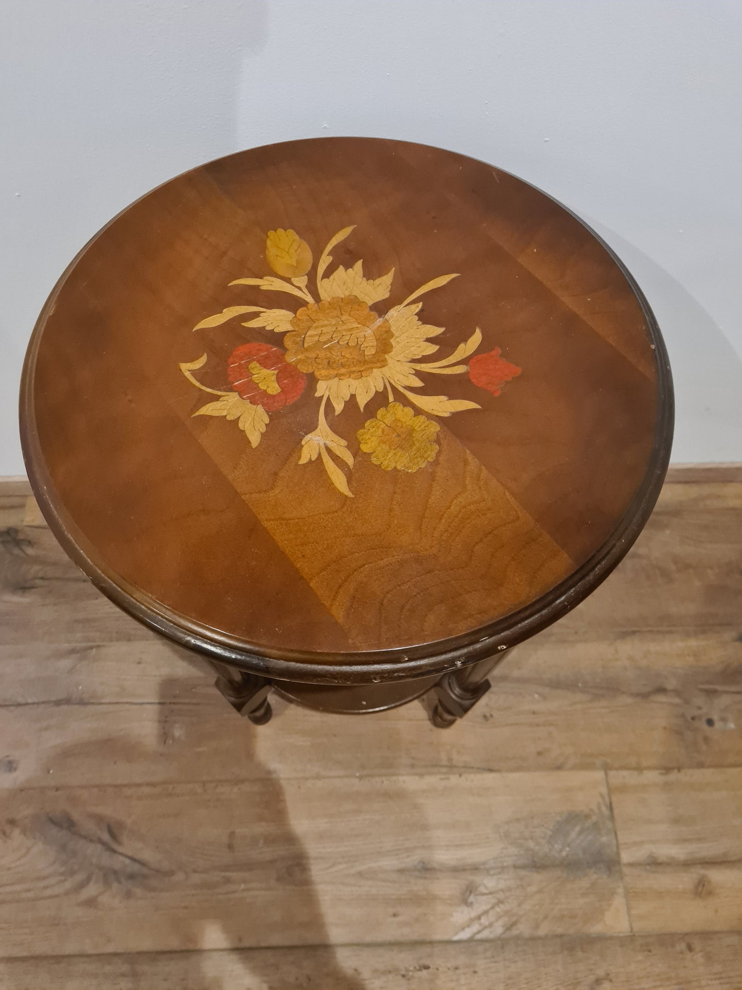 Beistelltisch Blumensäule Tisch Jugendstil Florale Motive 65cm