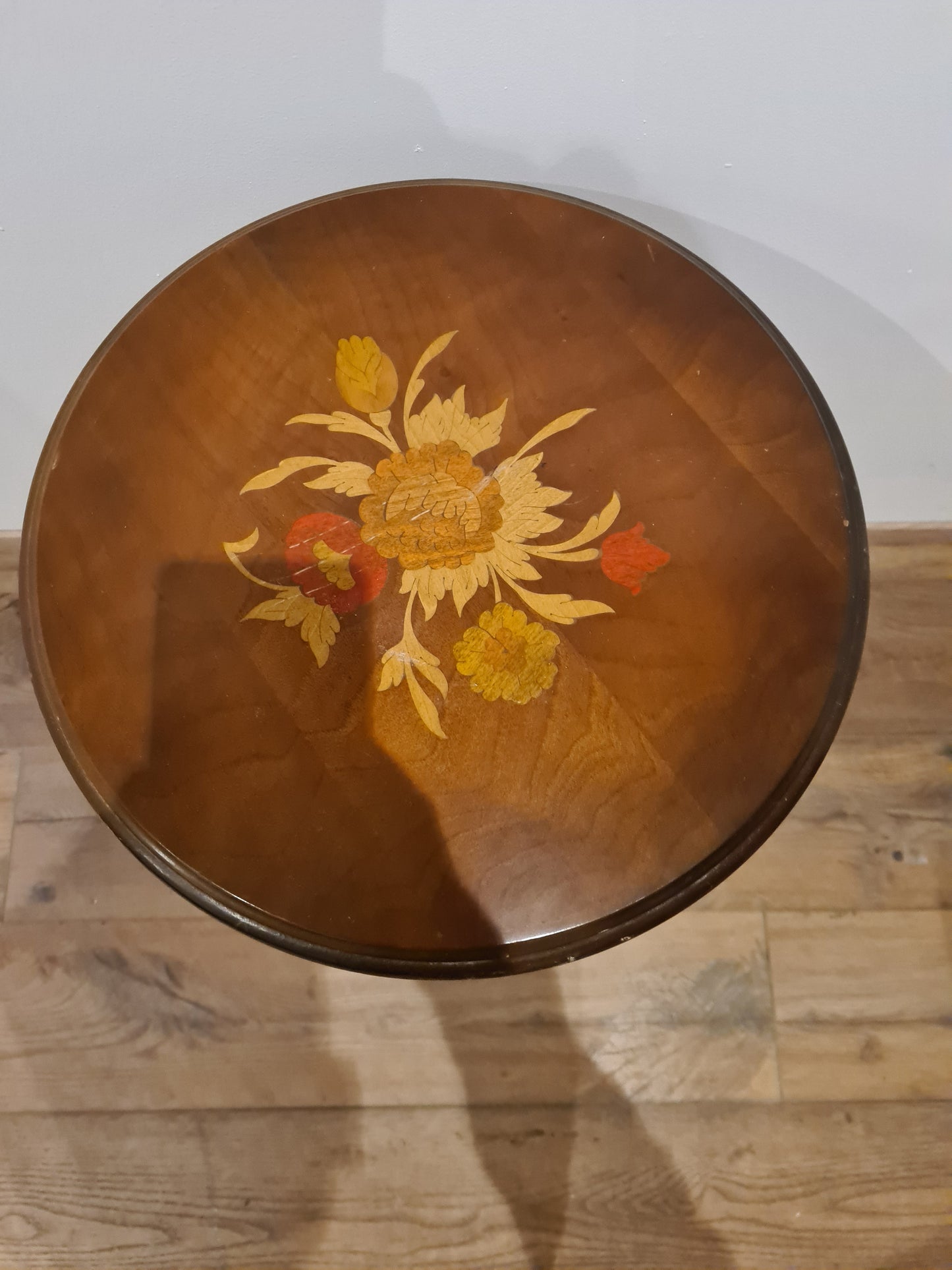 Beistelltisch Blumensäule Tisch Jugendstil Florale Motive 65cm