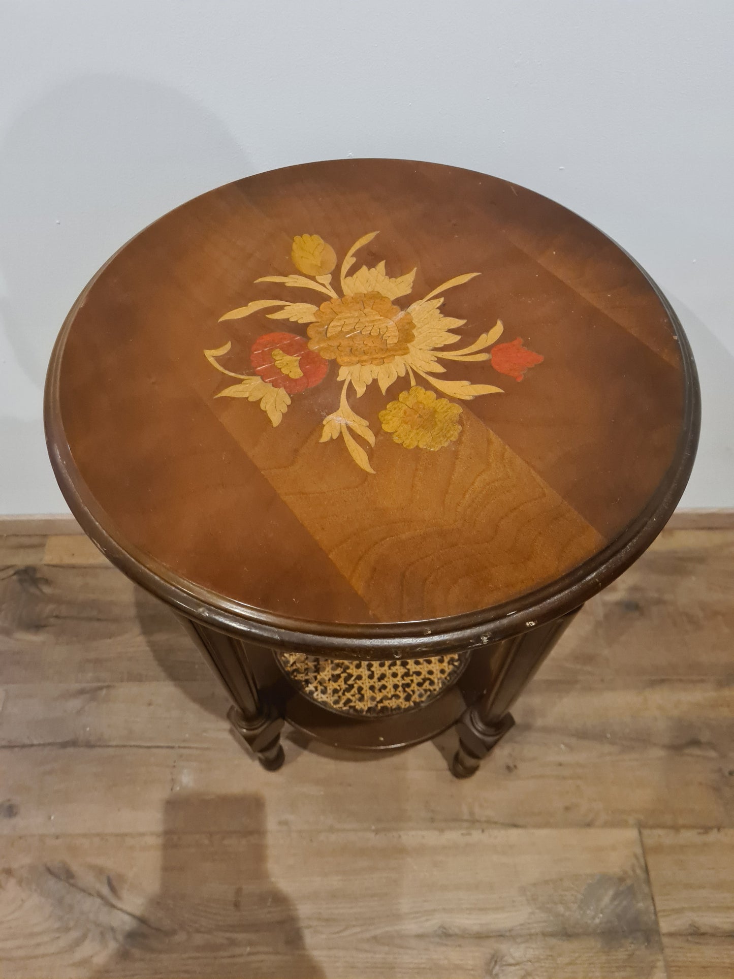 Beistelltisch Blumensäule Tisch Jugendstil Florale Motive 65cm