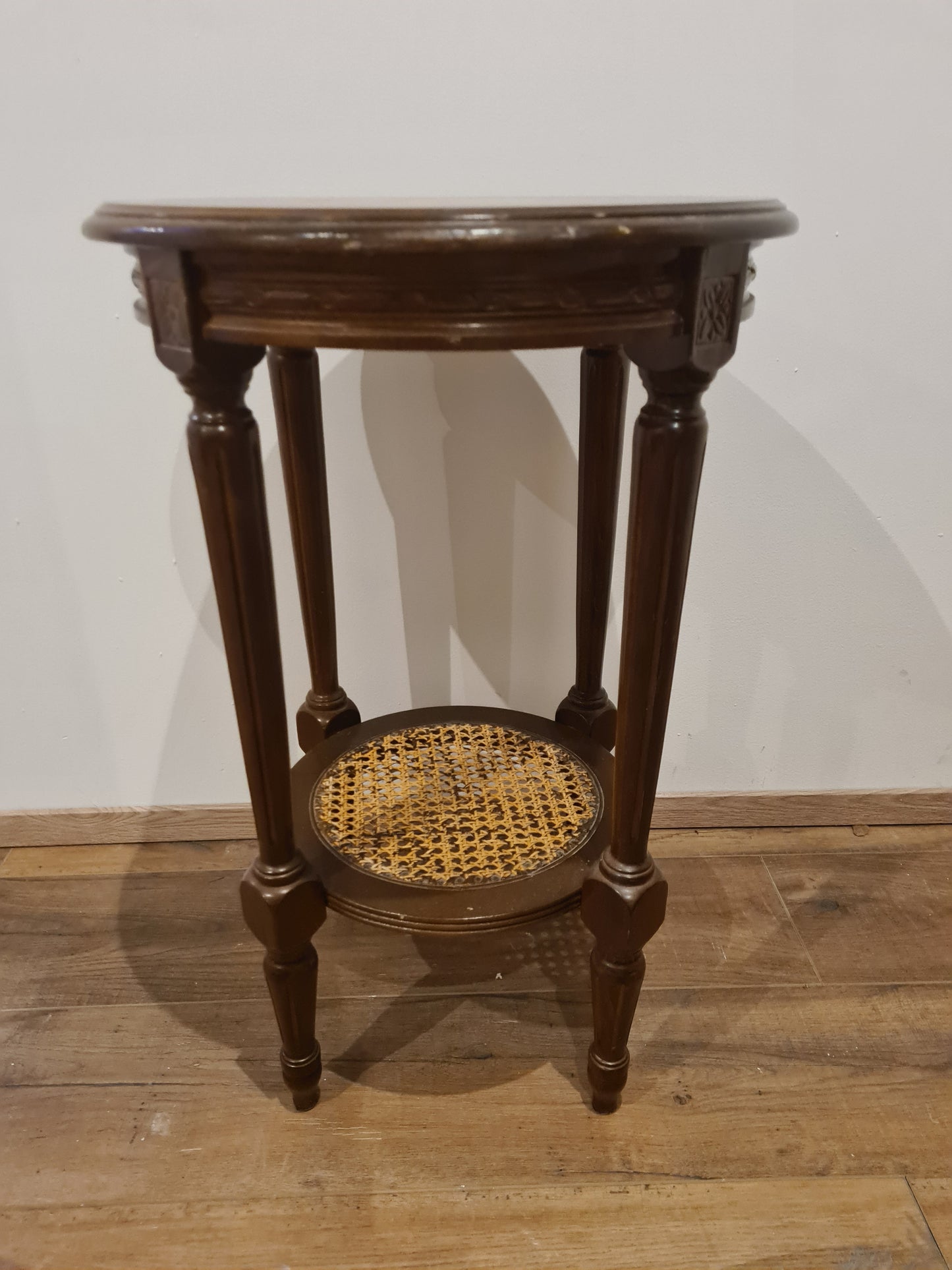 Beistelltisch Blumensäule Tisch Jugendstil Florale Motive 65cm