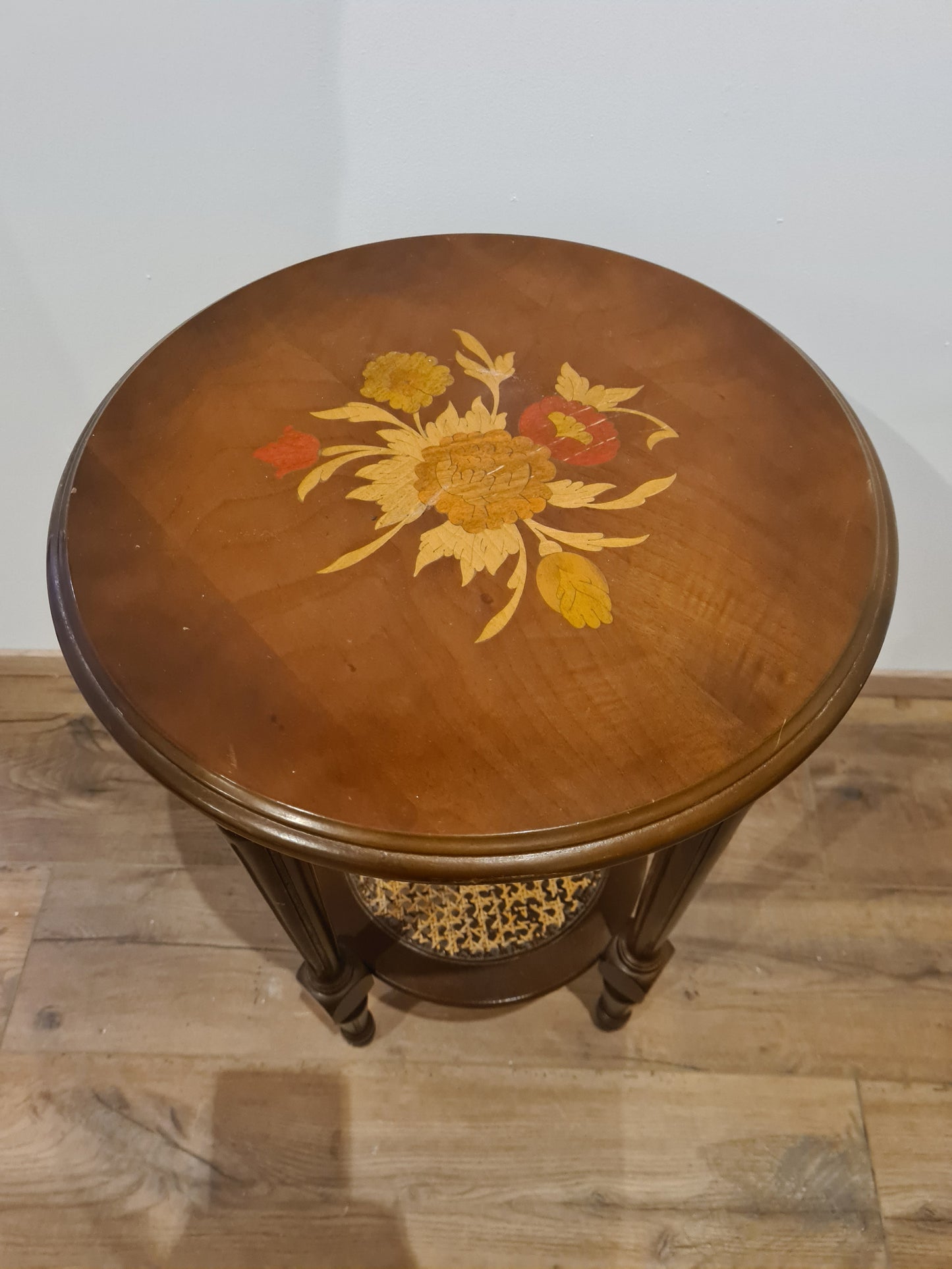 Beistelltisch Blumensäule Tisch Jugendstil Florale Motive 65cm