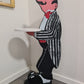 Vintage Retro Butler Stummer Diener Dekofigur Holz James 90cm