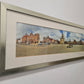 Panorama Foto Stadtansicht Husum Fotografie gerahmt 105x40cm