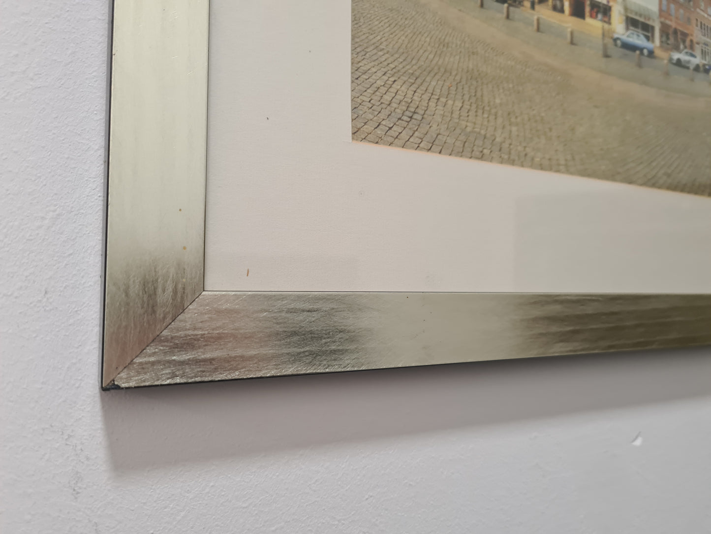 Panorama Foto Stadtansicht Husum Fotografie gerahmt 105x40cm