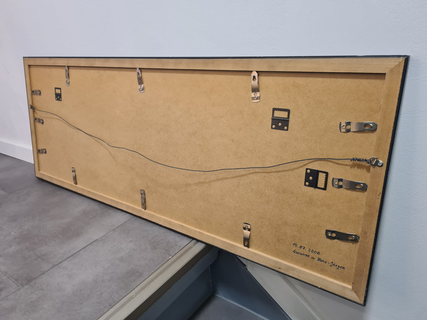 Panorama Foto Stadtansicht Husum Fotografie gerahmt 105x40cm