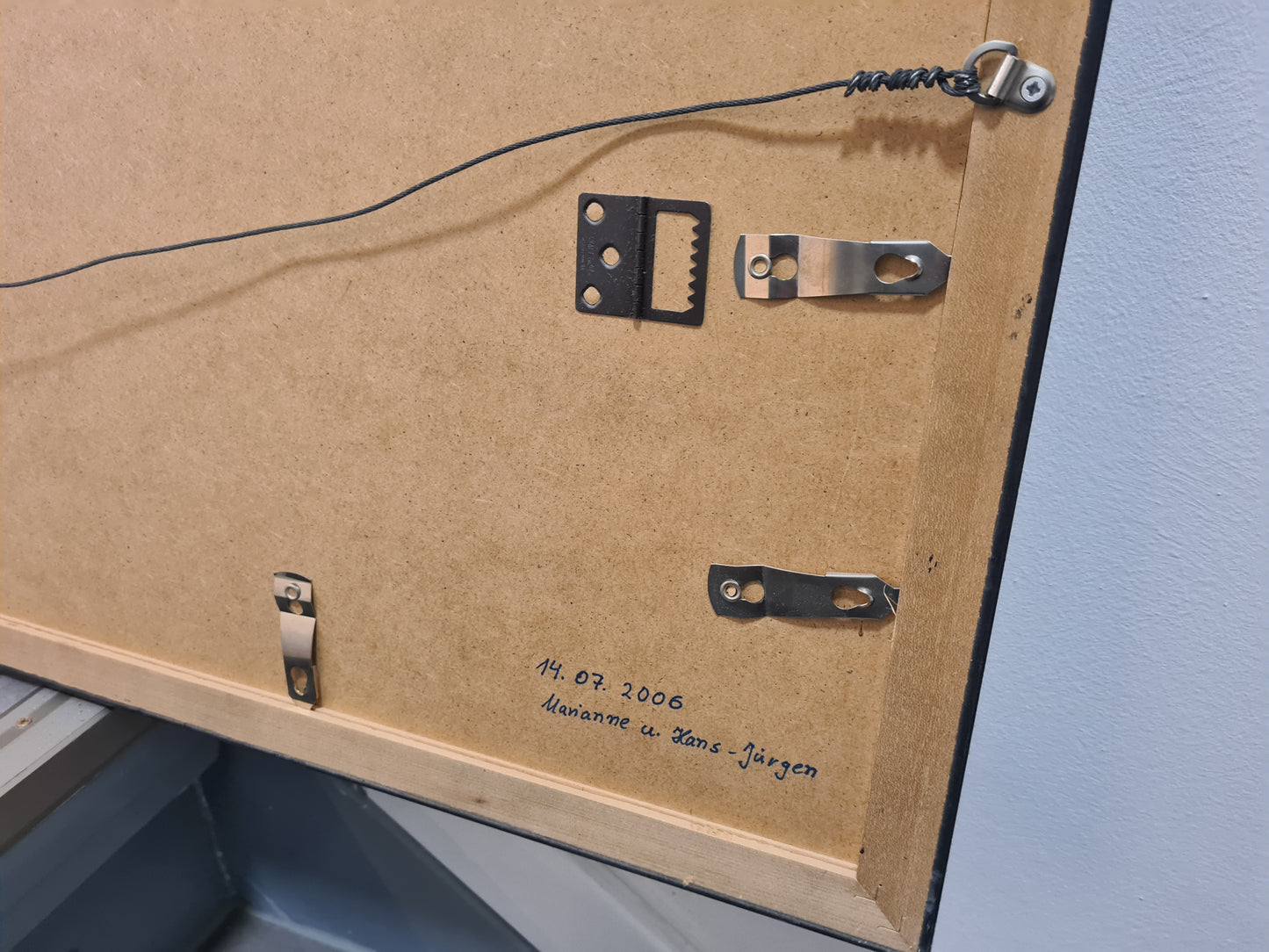 Panorama Foto Stadtansicht Husum Fotografie gerahmt 105x40cm