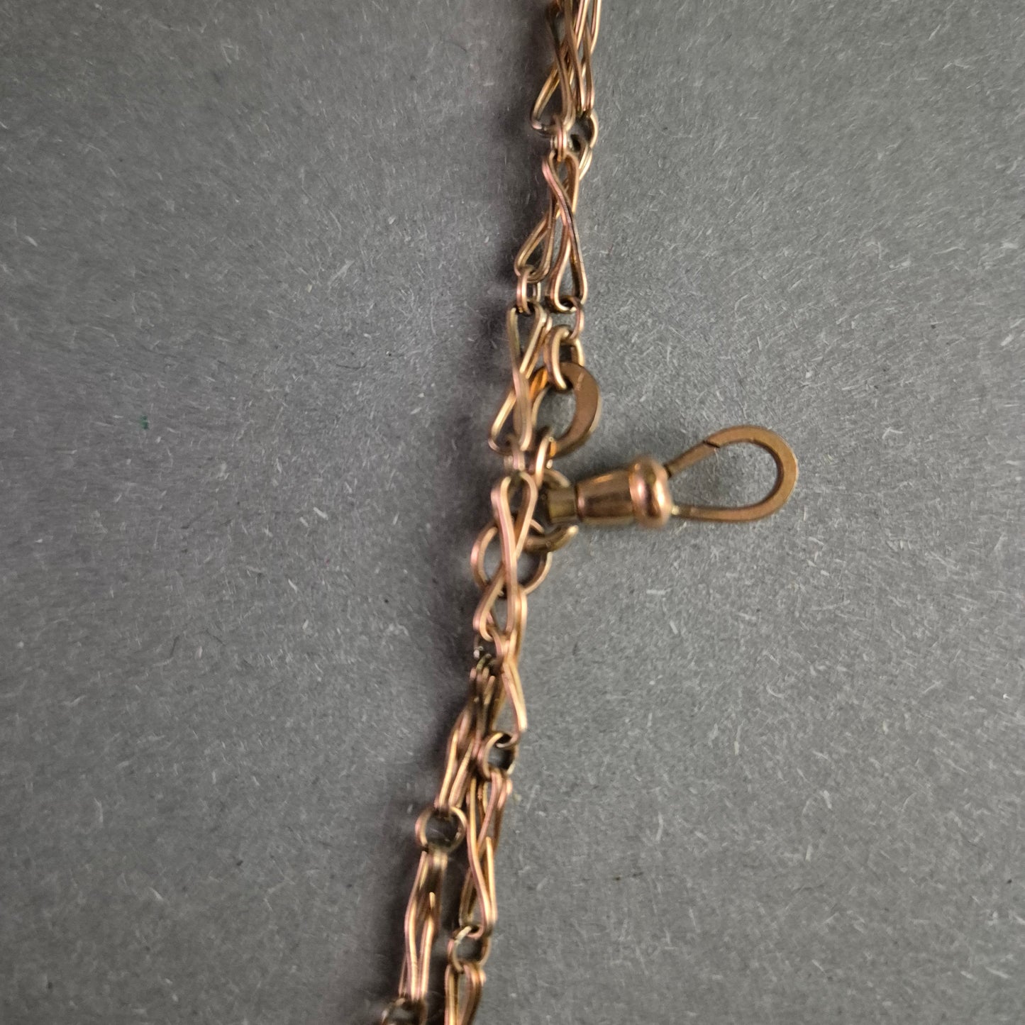 Feine Vintage-Kette aus bronzefarbenem Metall – Filigranes Design