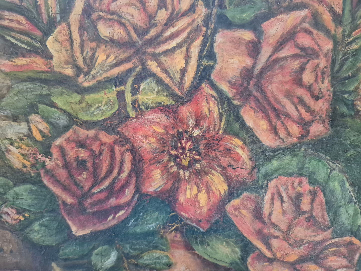 Deutsche Schule (XIX-XX) Ölgemälde Handsigniert Stillleben Moderne 40x60