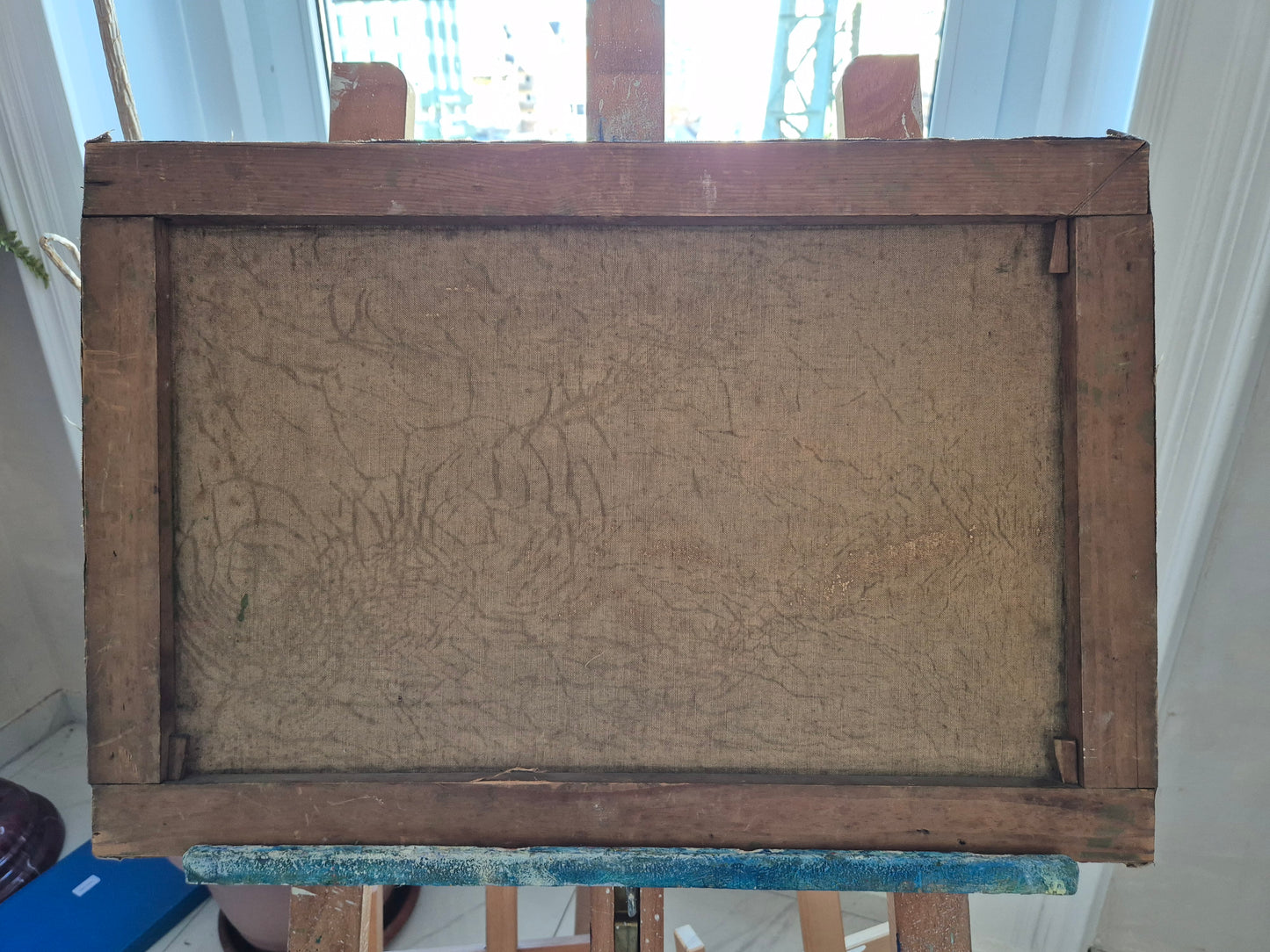 Deutsche Schule (XIX-XX) Ölgemälde Handsigniert Stillleben Moderne 40x60