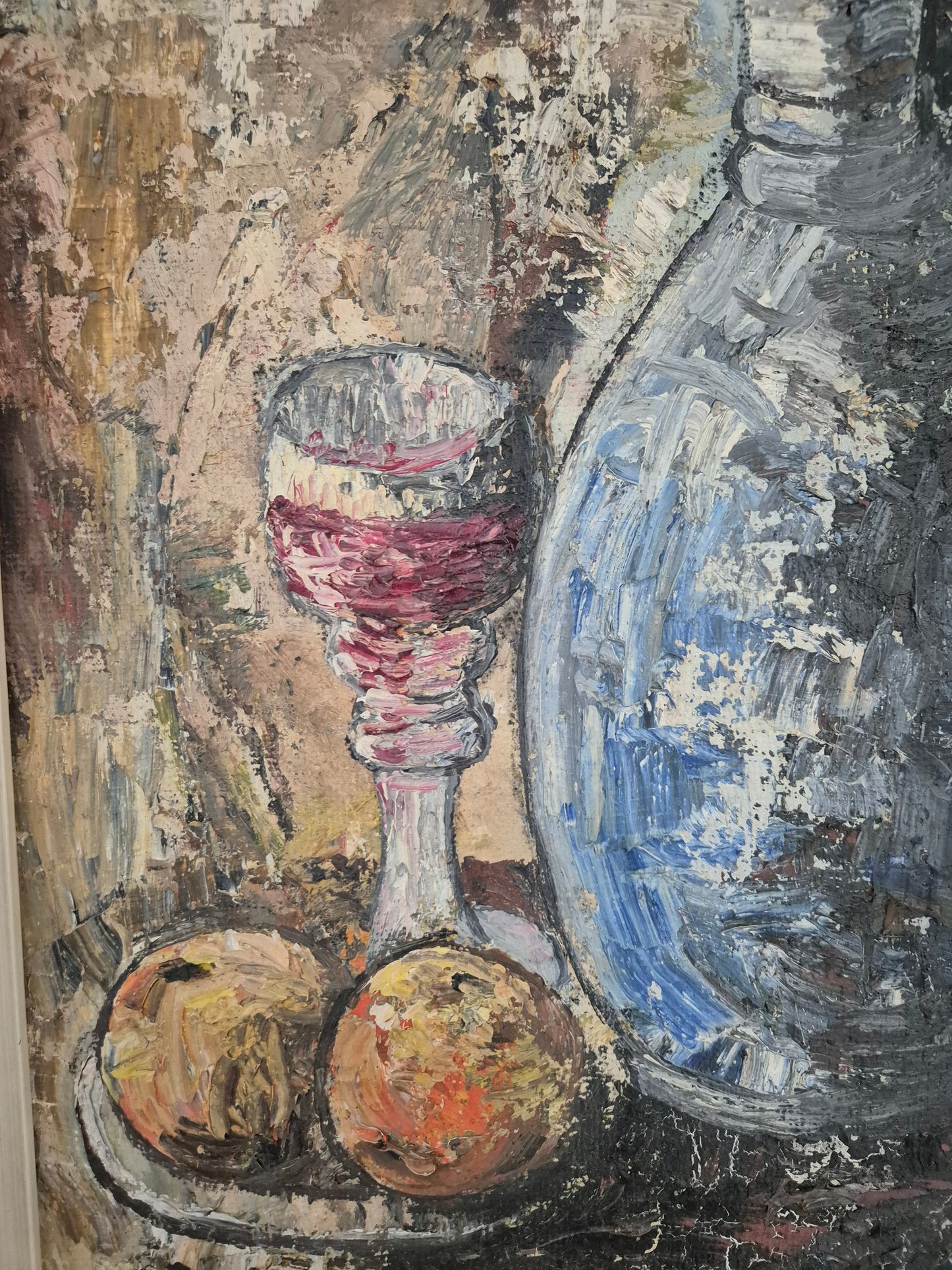 Sturm (XX) Ölgemälde Stillleben Moderne Malerei Handsigniert Datiert 1963