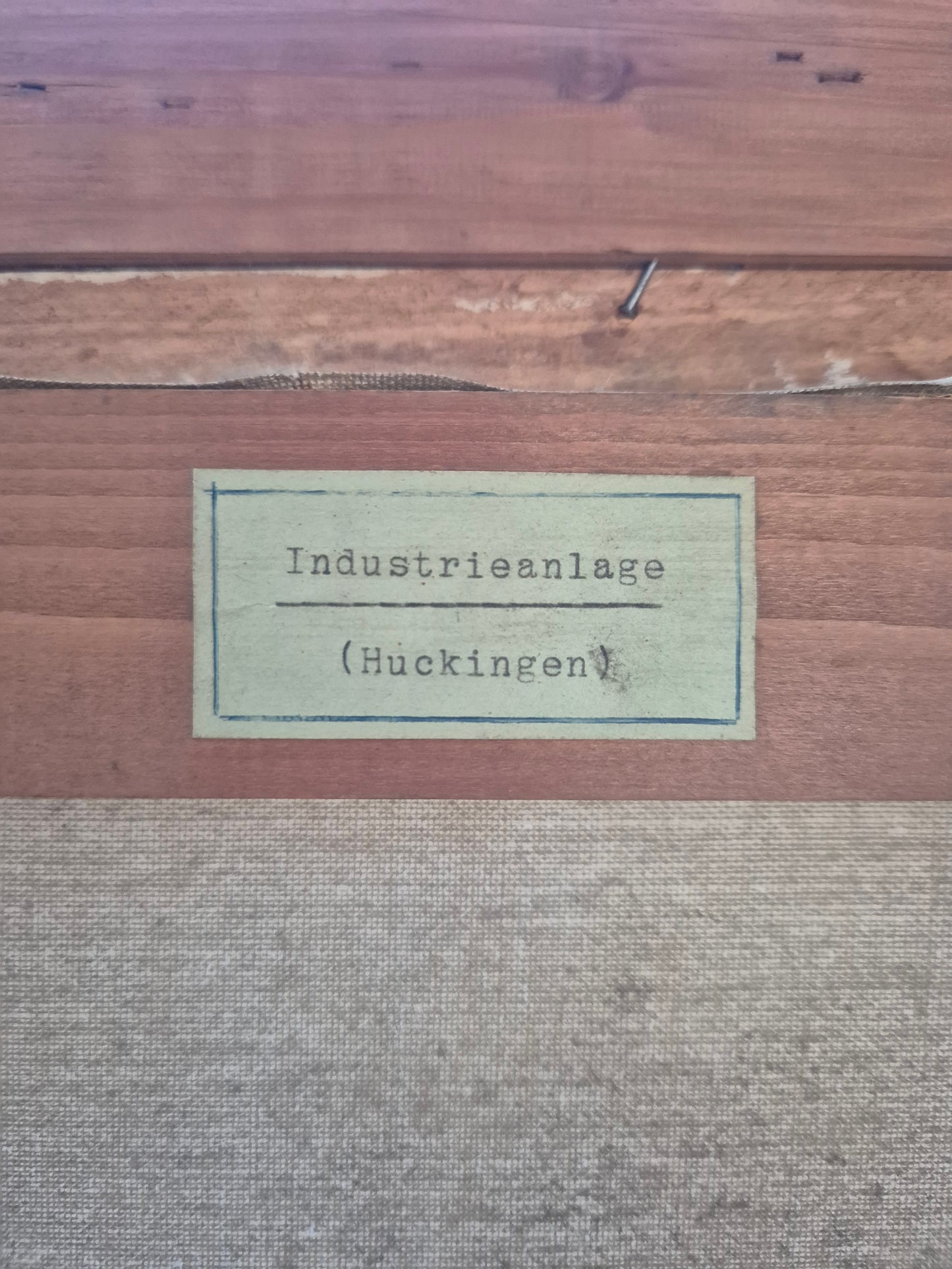 Hermann Schmidtmann (1841-1919) Ölgemälde Industrieanlage Hochofen