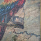 Oskar Frey (1883-1966) Ölgemälde Papagei mit Buntem Gefieder 82x65cm