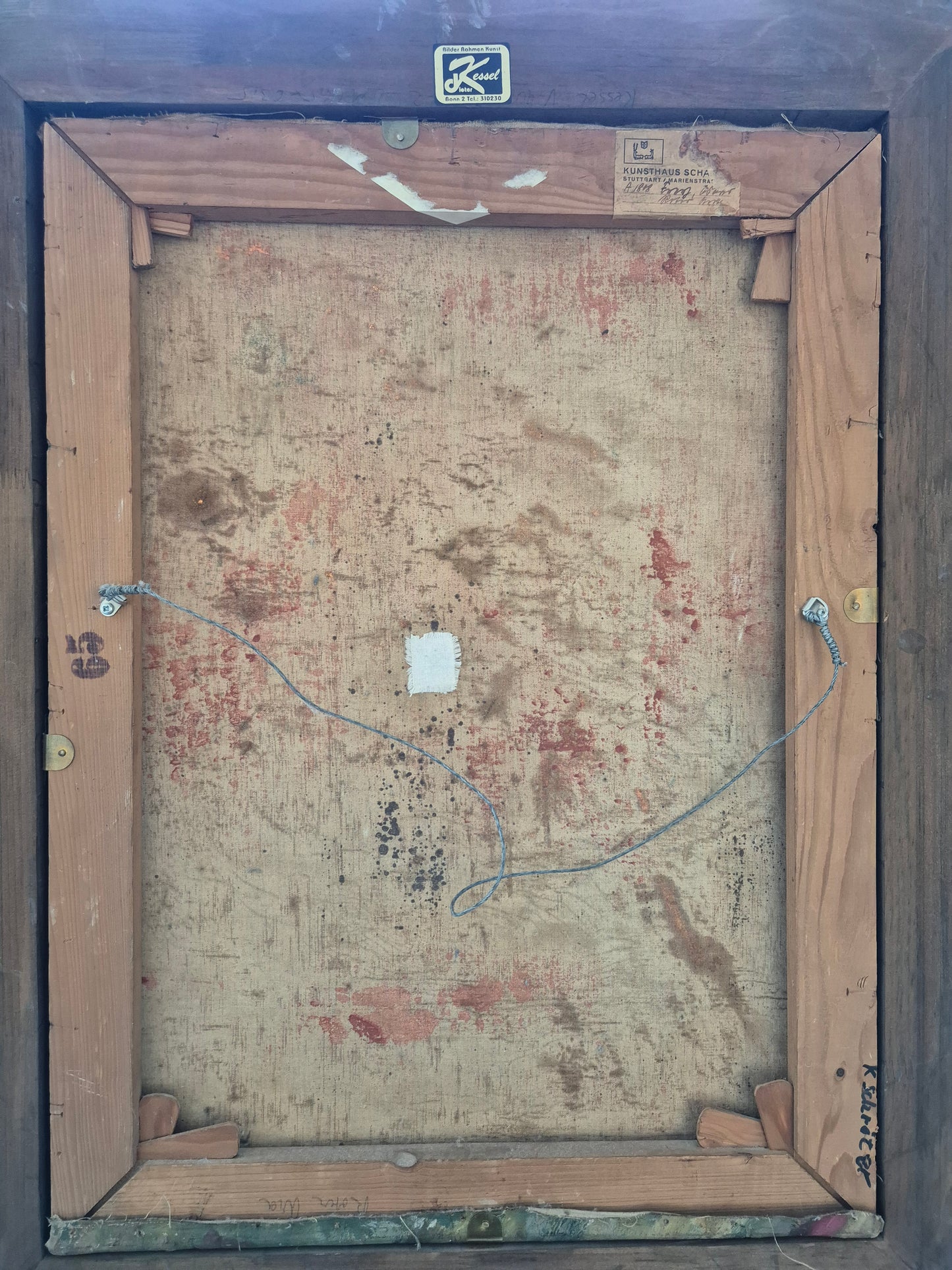 Oskar Frey (1883-1966) Ölgemälde Papagei mit Buntem Gefieder 82x65cm