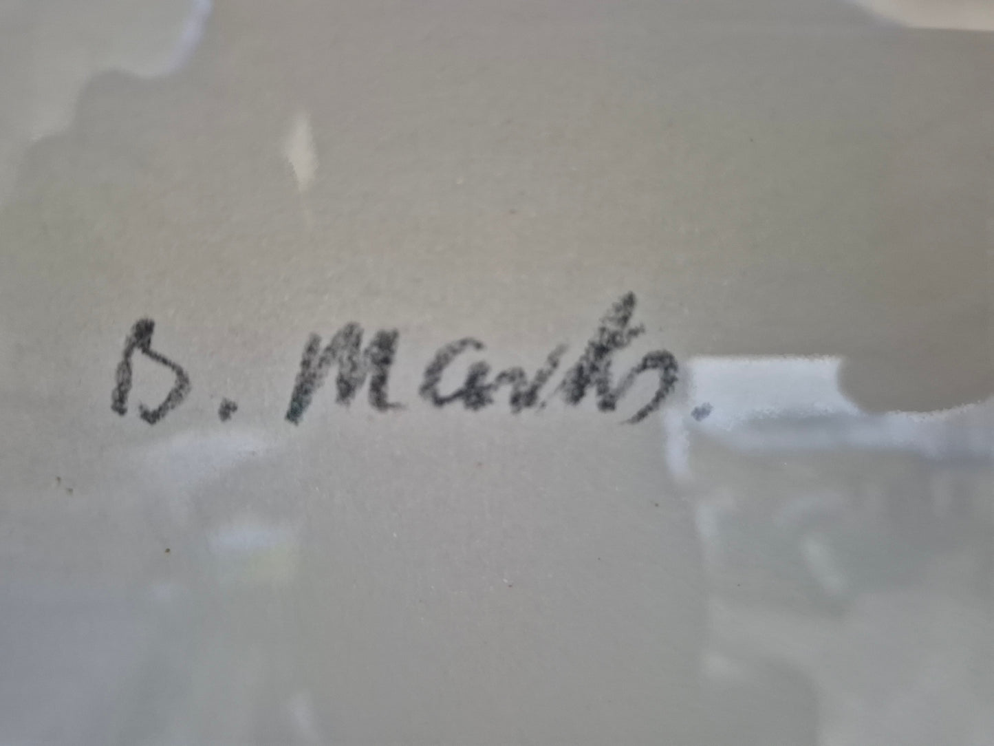 Bartholomäus Marks (XX) Lithographie Frauenkopf Portrait 71x55cm