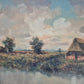Gerd Loboda-Bonnard (XX) Landschaft mit Bauernhaus am See