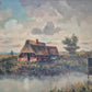 Gerd Loboda-Bonnard (XX) Landschaft mit Bauernhaus am See