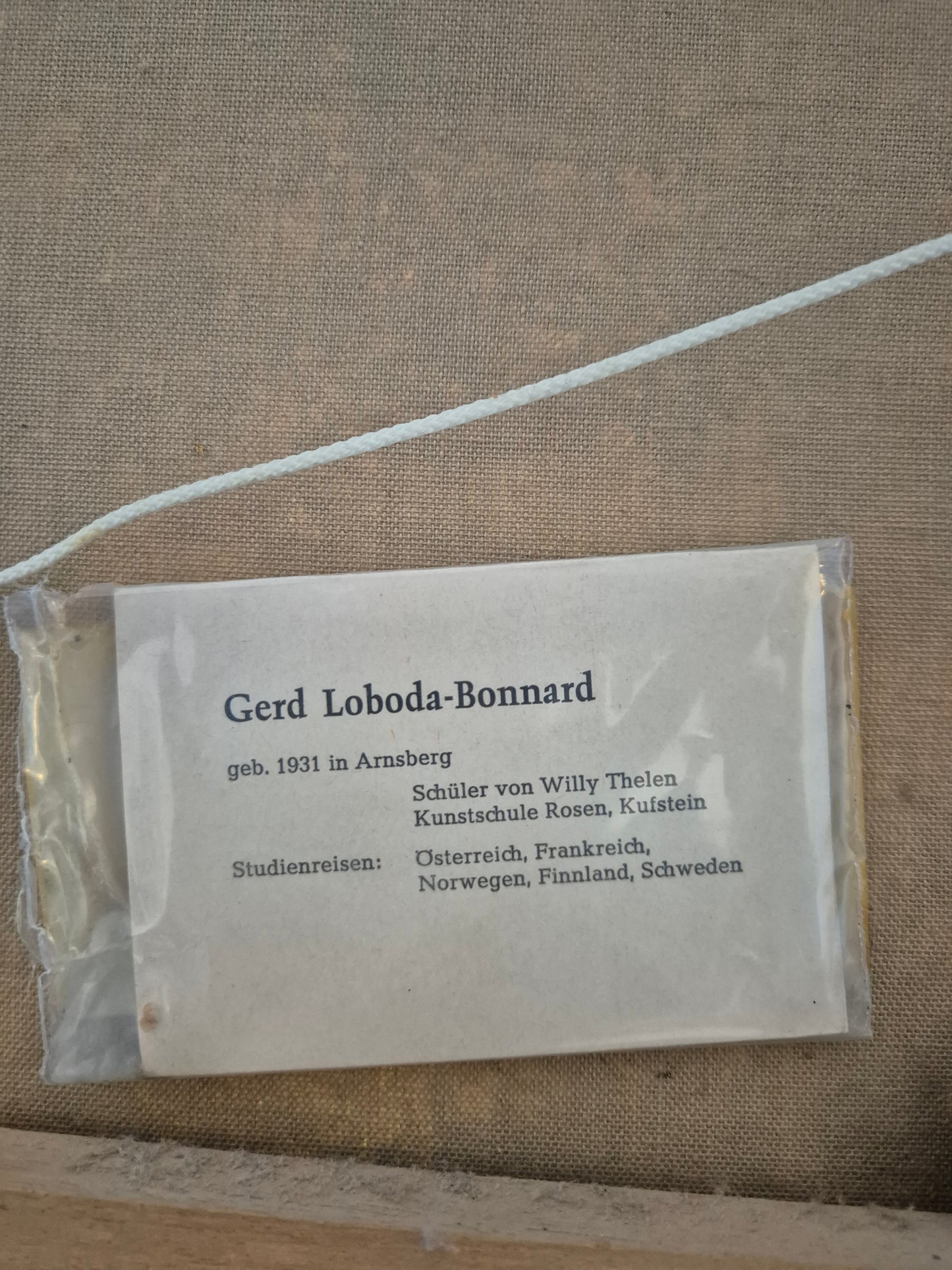 Gerd Loboda-Bonnard (XX) Landschaft mit Bauernhaus am See