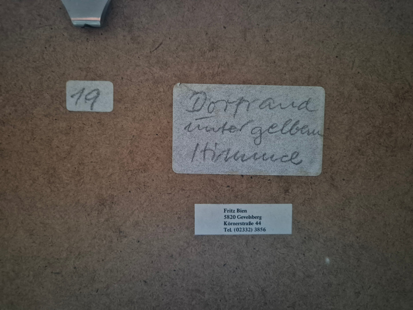 Fritz Bien (1909-2001) Malerei Expressive Landschaft gerahmt hinter Glas