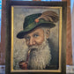 W. Fränke (1969) Ölgemälde Portrait Bärtiger Mann mit Pfeife 37x31,5cm