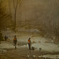 Helmut Kips (geb.1937) Ölgemälde Winterlandschaft mit kleinem Dorf