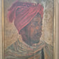 Ölgemälde Portaitmalerei Mann mit Turban Handsigniert Datiert H. Raelen