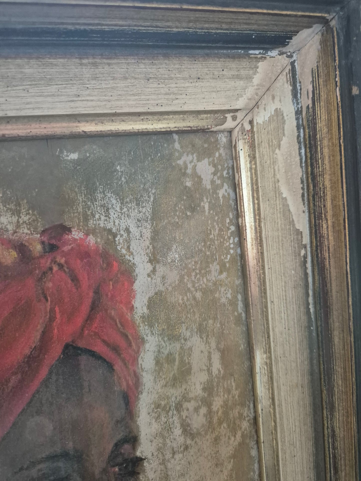 Ölgemälde Portaitmalerei Mann mit Turban Handsigniert Datiert H. Raelen