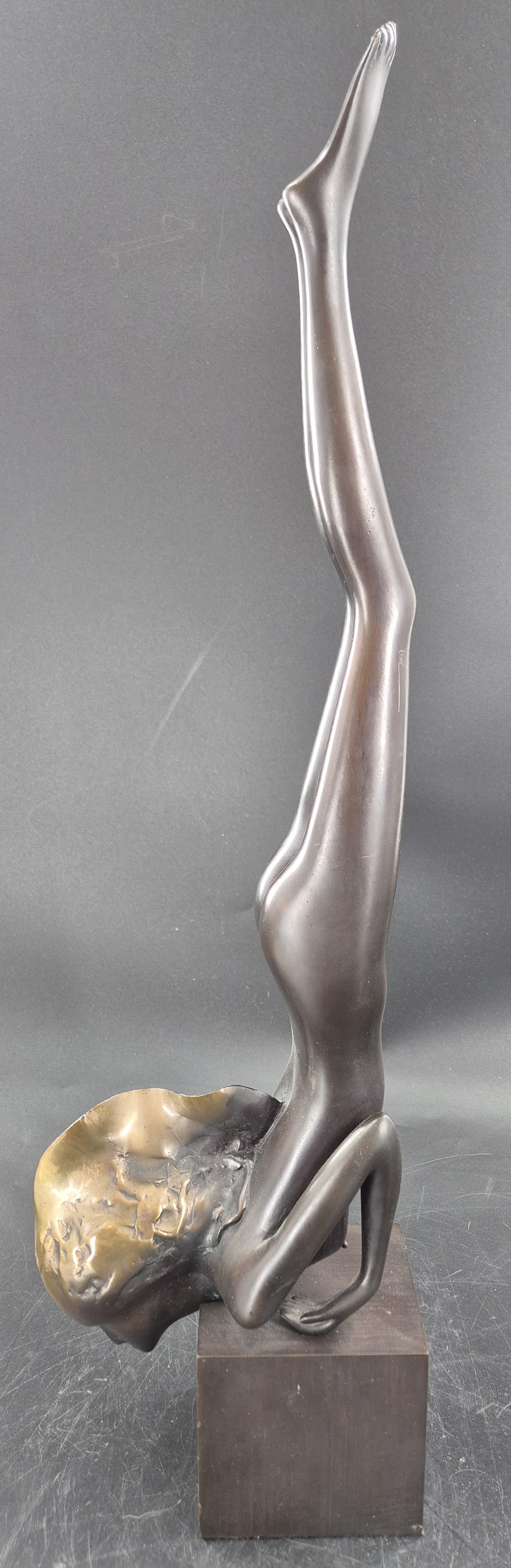 Bruno Bruni (1935) Bronze Skulptur Il Volo Datierung 1988 Höhe 61cm