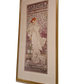 Alphonse Mucha Sarah Bernhardt Vintage Theatre Druck Bild 67x33cm