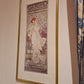 Alphonse Mucha Sarah Bernhardt Vintage Theatre Druck Bild 67x33cm